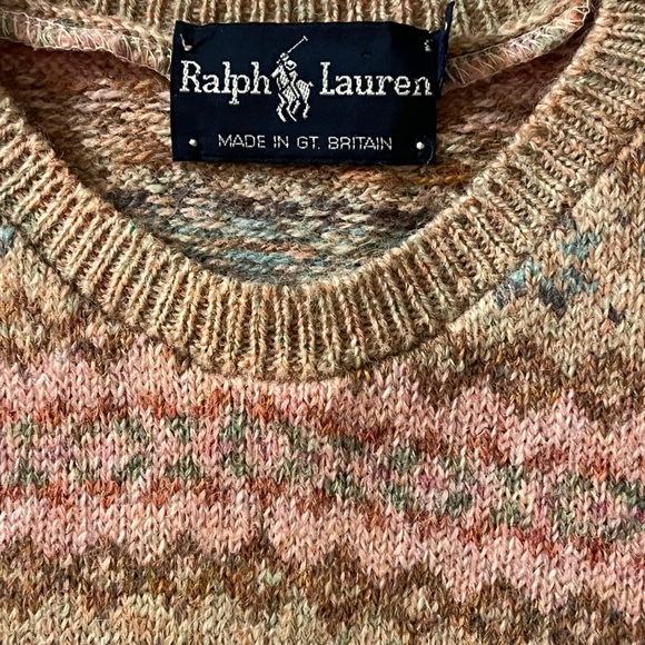 Ralph Lauren Vintage Women’s Fair Isle Sweater Vest - Picture 3 of 4